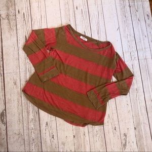 Madewell long sleeve striped sweater size small